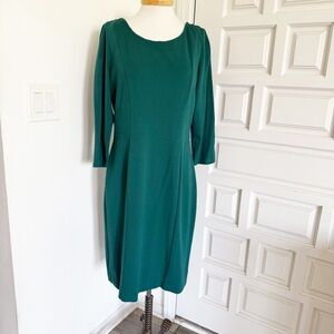 Talbots Teal Long Sleeve Dress